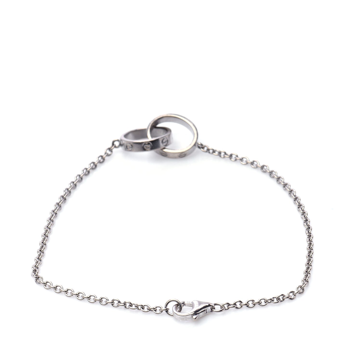 18K White Gold Interlocking LOVE Bracelet