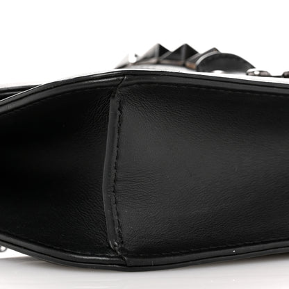 Valentino Garavani Vitello Medium Glam Lock Rockstud Flap Black 8 of 11