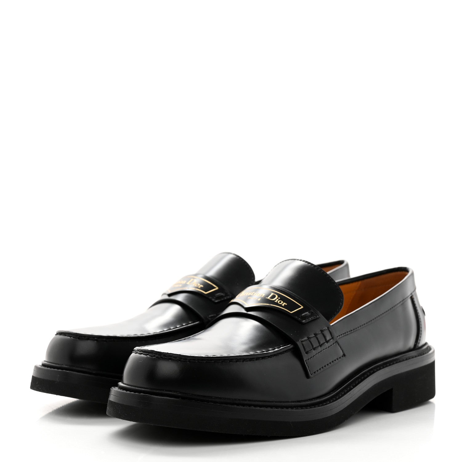 Christian Dior Brushed Calfskin Boy Loafers 39 Black 3 of 9