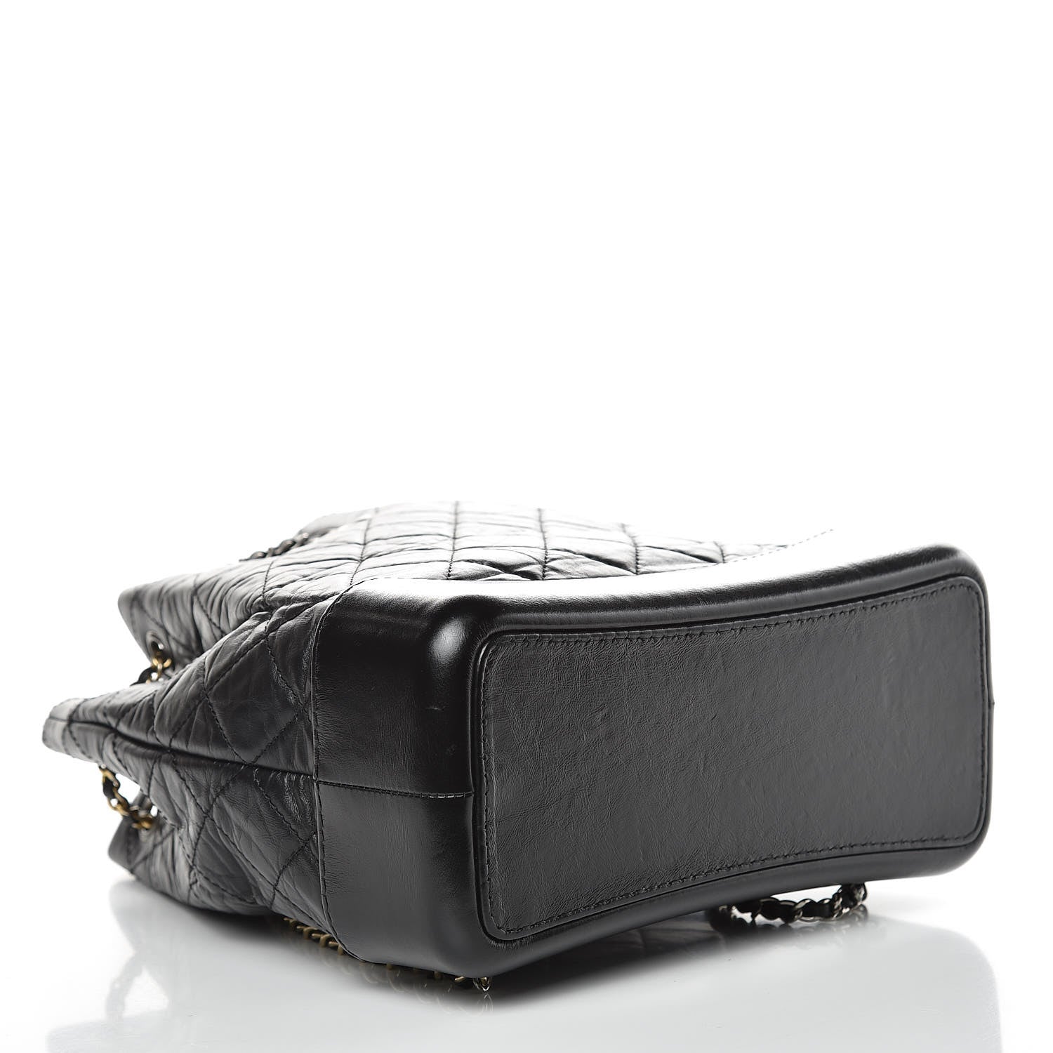 Chanel Aged Calfskin Quilted Gabrielle Backpack Black 4 of 10