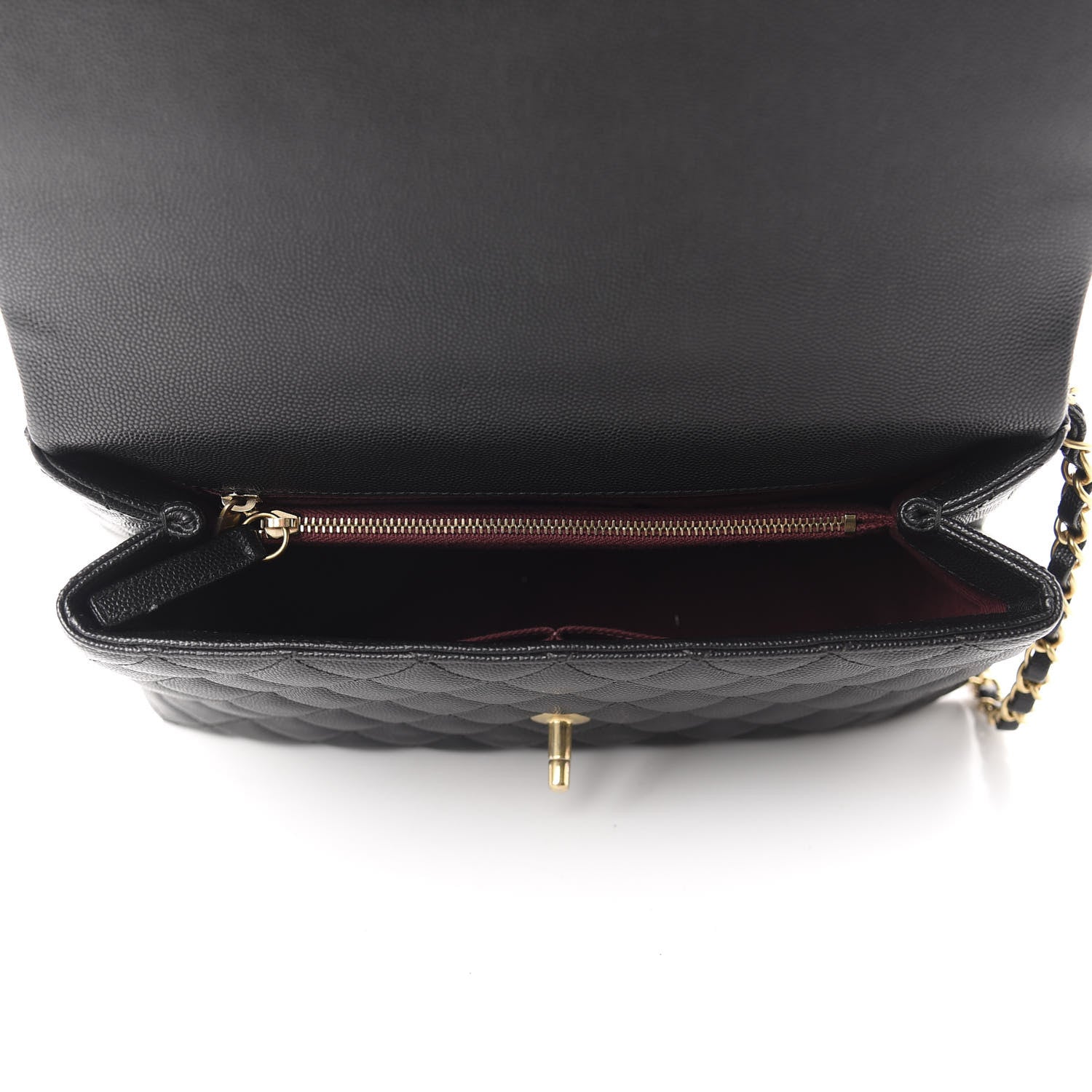 Chanel Caviar Quilted Small Coco Handle Flap Black 5 of 11