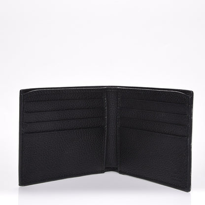 Gucci Cripto Calfskin Logo Bi-Fold Wallet Black Grege 5 of 7