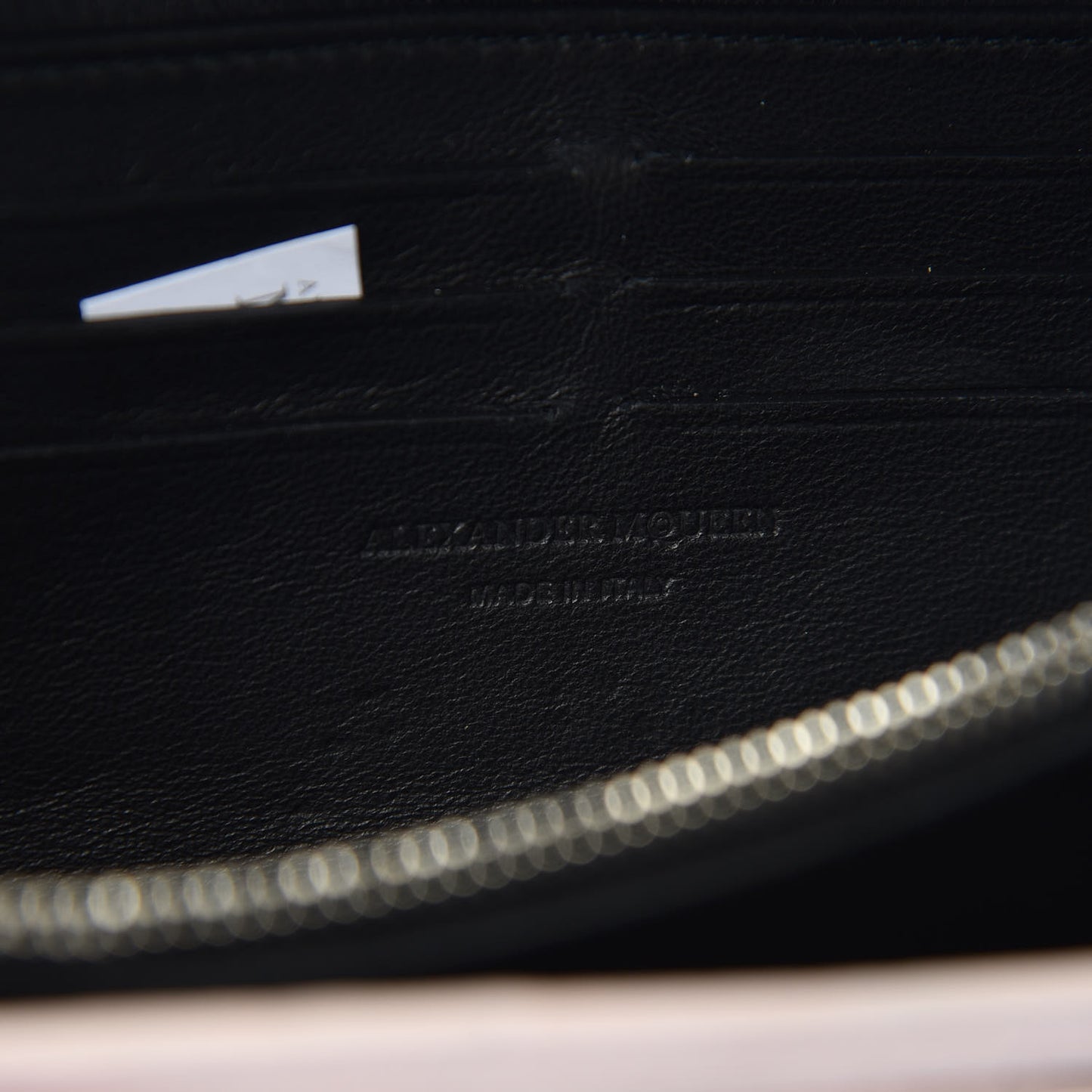 Calfskin Crocodile Embossed Skull Wallet on Chain Baby Pink