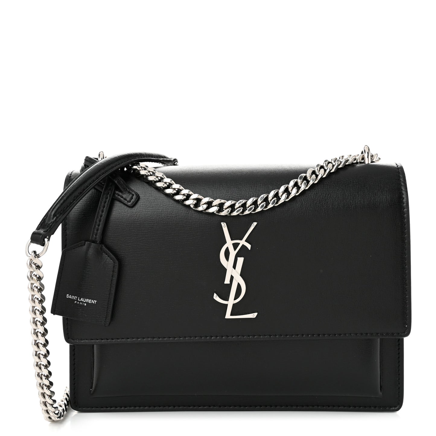 Coated Bark Calfskin Medium Monogram Sunset Black