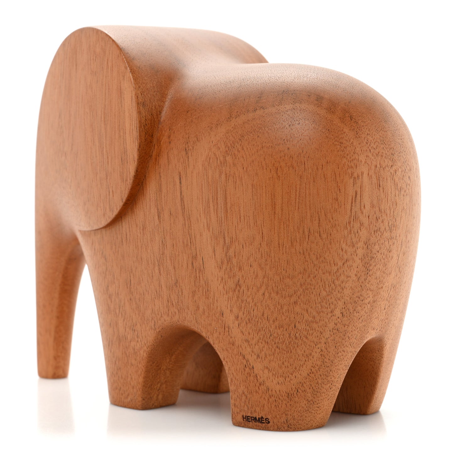 Mahogany Wood Elephant Lao Paperweight Naturel