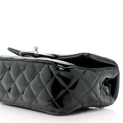Chanel Patent Calfskin Quilted Mini Rectangular Flap Black 11 of 11