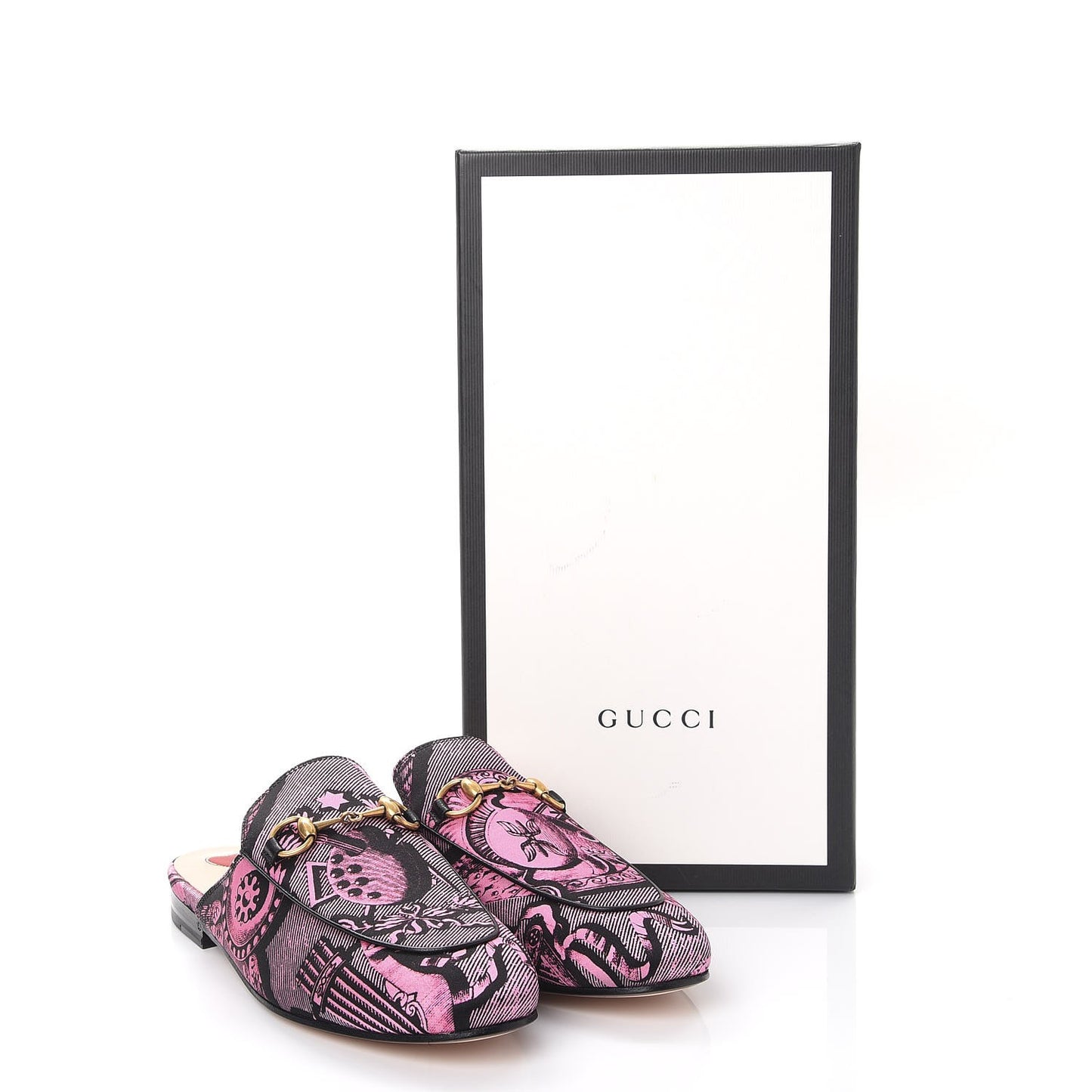 Silk Satin Saint Romain Womens Princetown Slippers 36.5 Pink Black