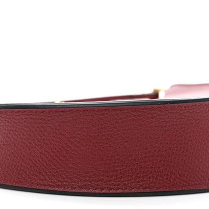 Valentino Garavani Grainy Calfskin Mini Vlogo Hobo Cerise 8 of 10