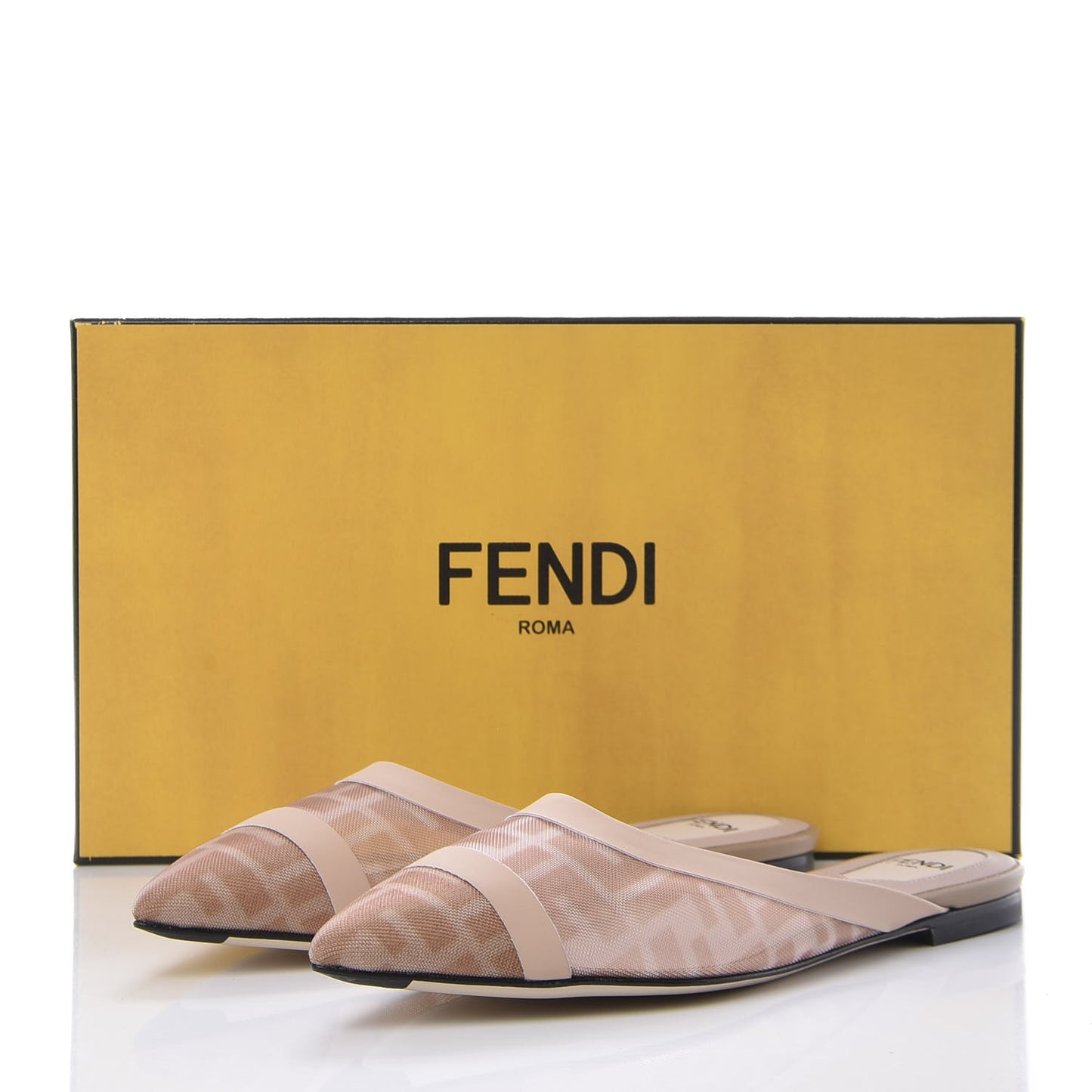 Technical Mesh FF Colibri Flat Mules 36.5 Rose Nudo