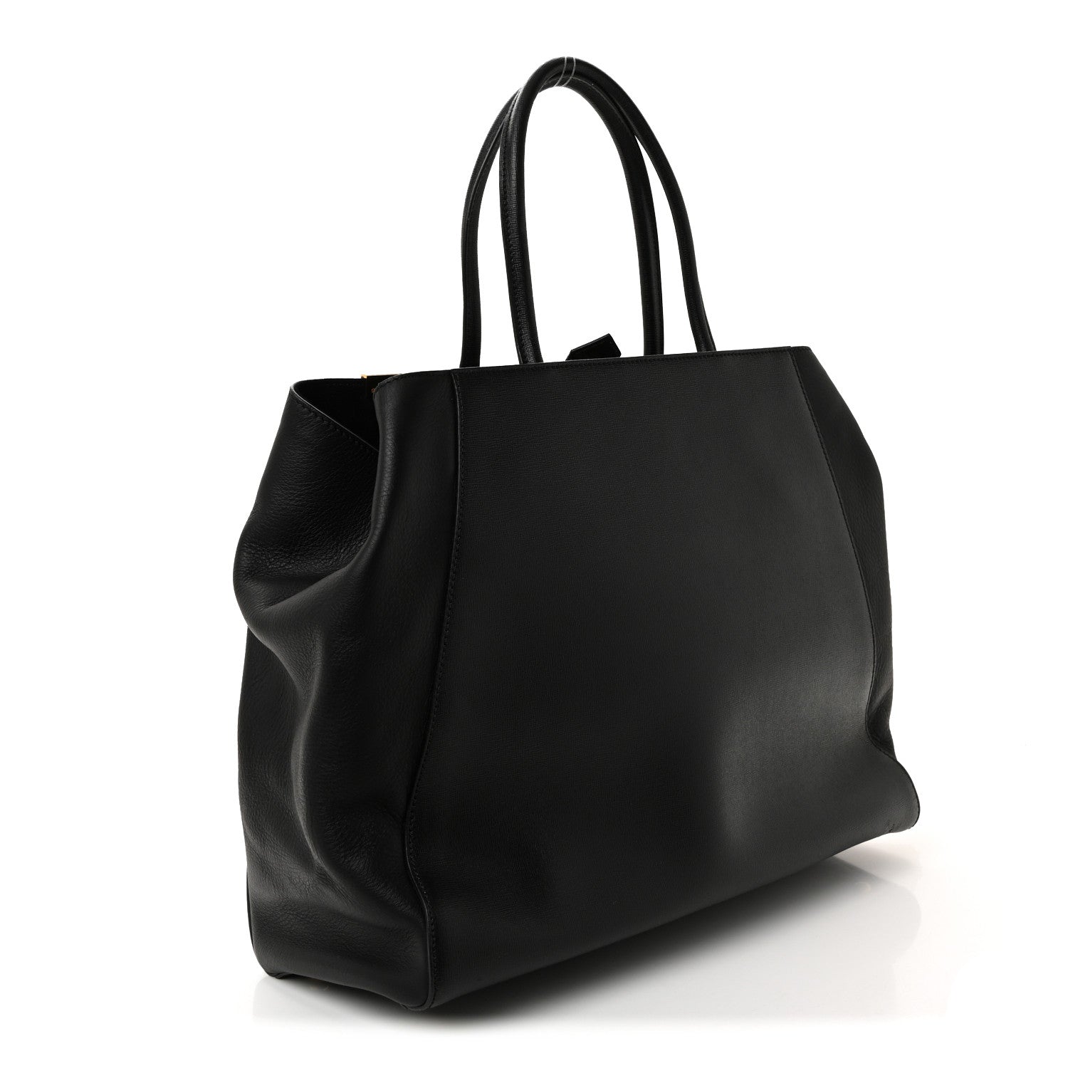 Fendi Vitello Elite Large 2Jours Tote Black 4 of 19