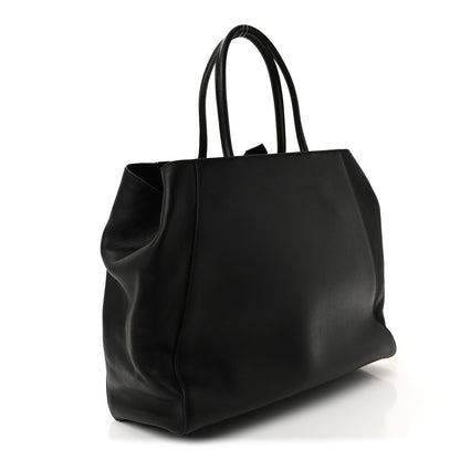 Fendi Vitello Elite Large 2Jours Tote Black 4 of 19
