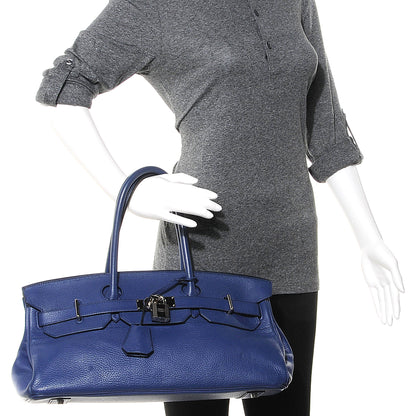 Hermes Taurillon Clemence JPG Birkin 42 Bleu Saphir 2 of 9