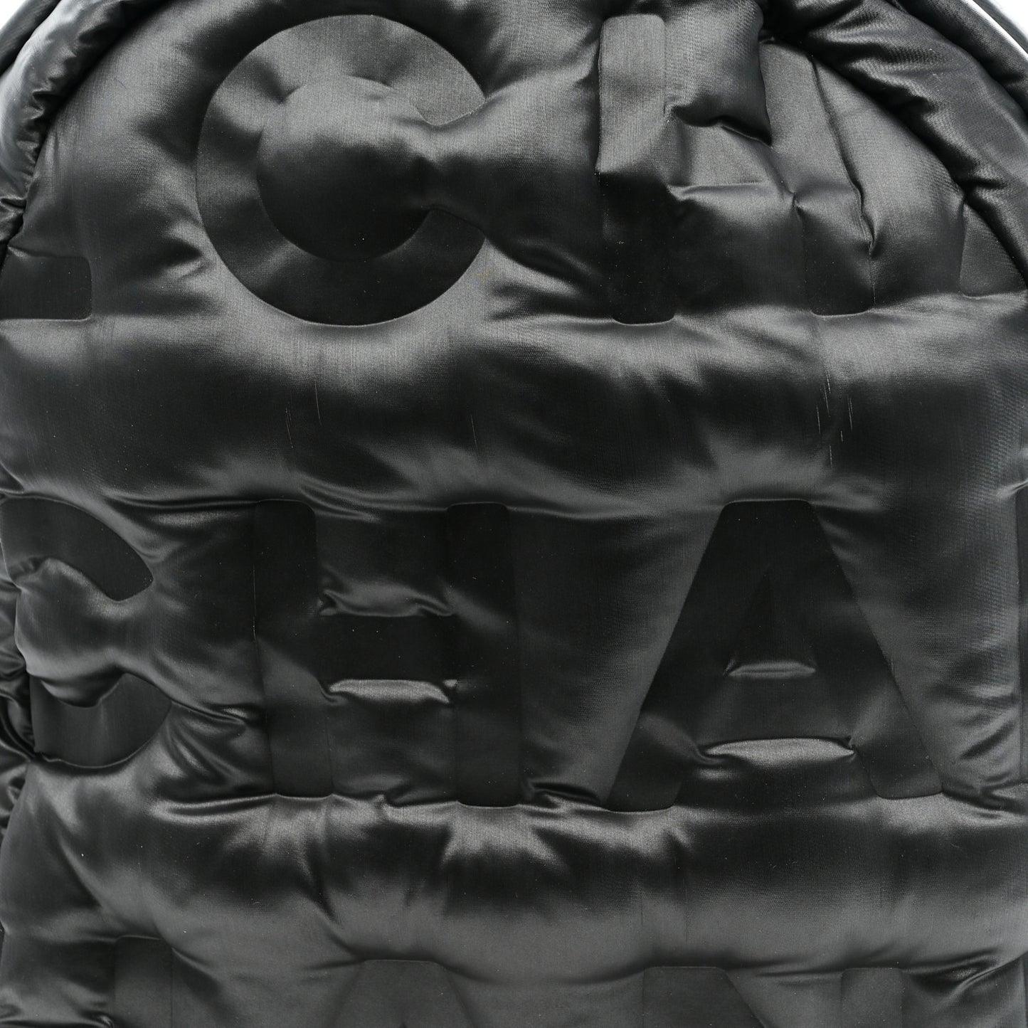 Nylon Embossed Small Doudoune Backpack Grey