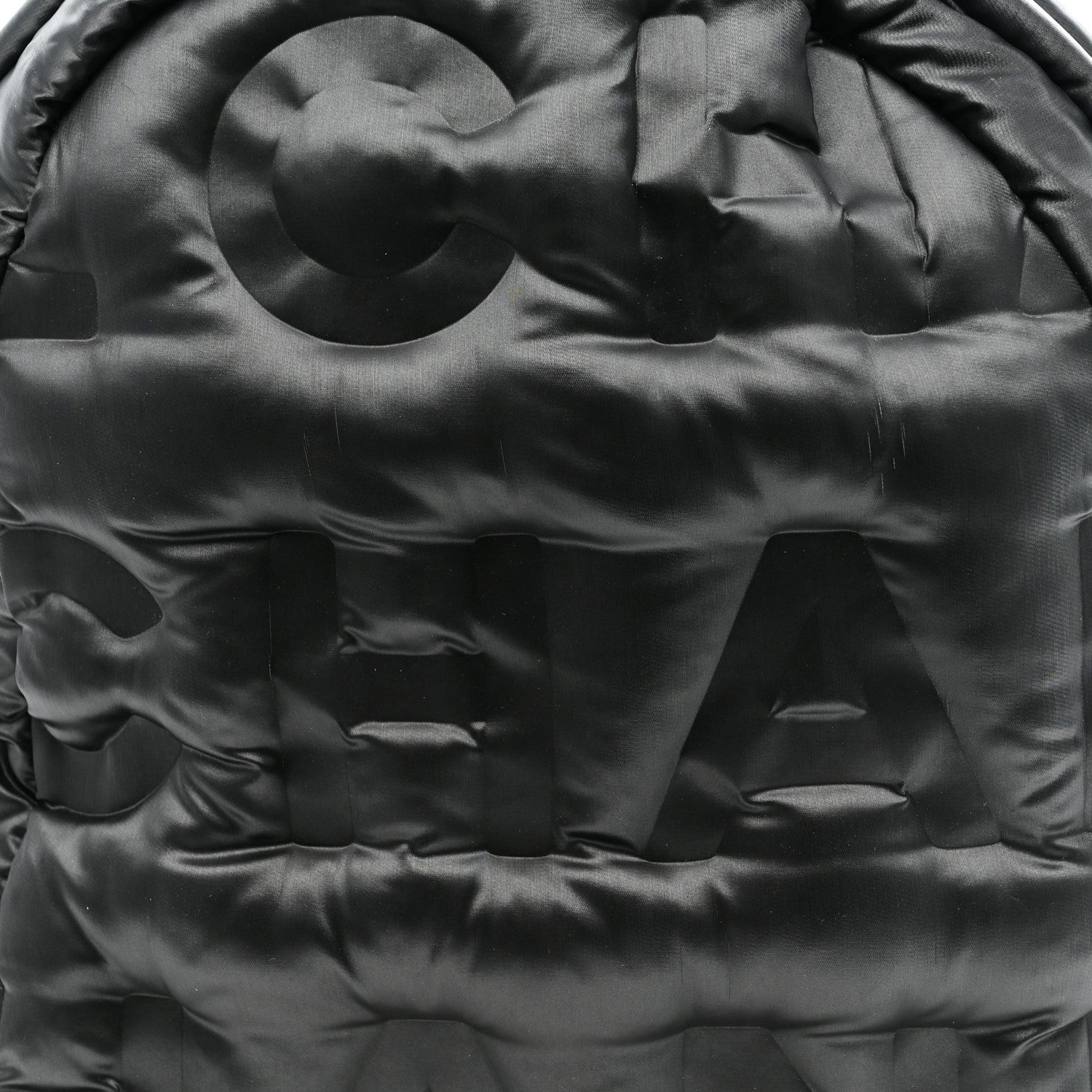 Chanel Nylon Embossed Small Doudoune Backpack Grey 8 of 10