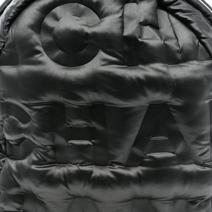 Chanel Nylon Embossed Small Doudoune Backpack Grey 8 of 10
