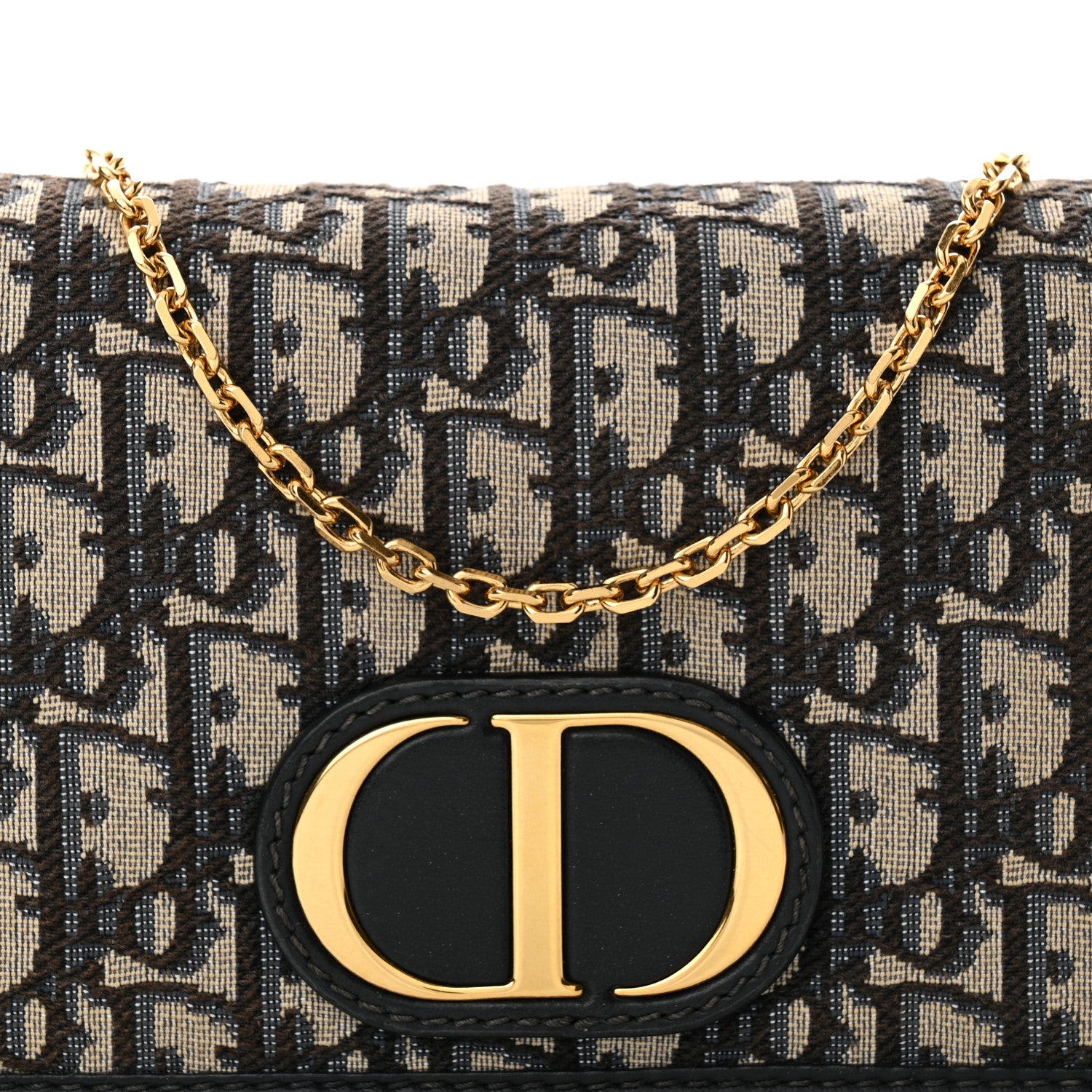 Christian Dior Oblique 30 Montaigne 2-In-1 Pouch Blue 8 of 10