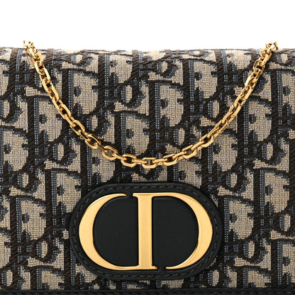 Christian Dior Oblique 30 Montaigne 2-In-1 Pouch Blue 8 of 10