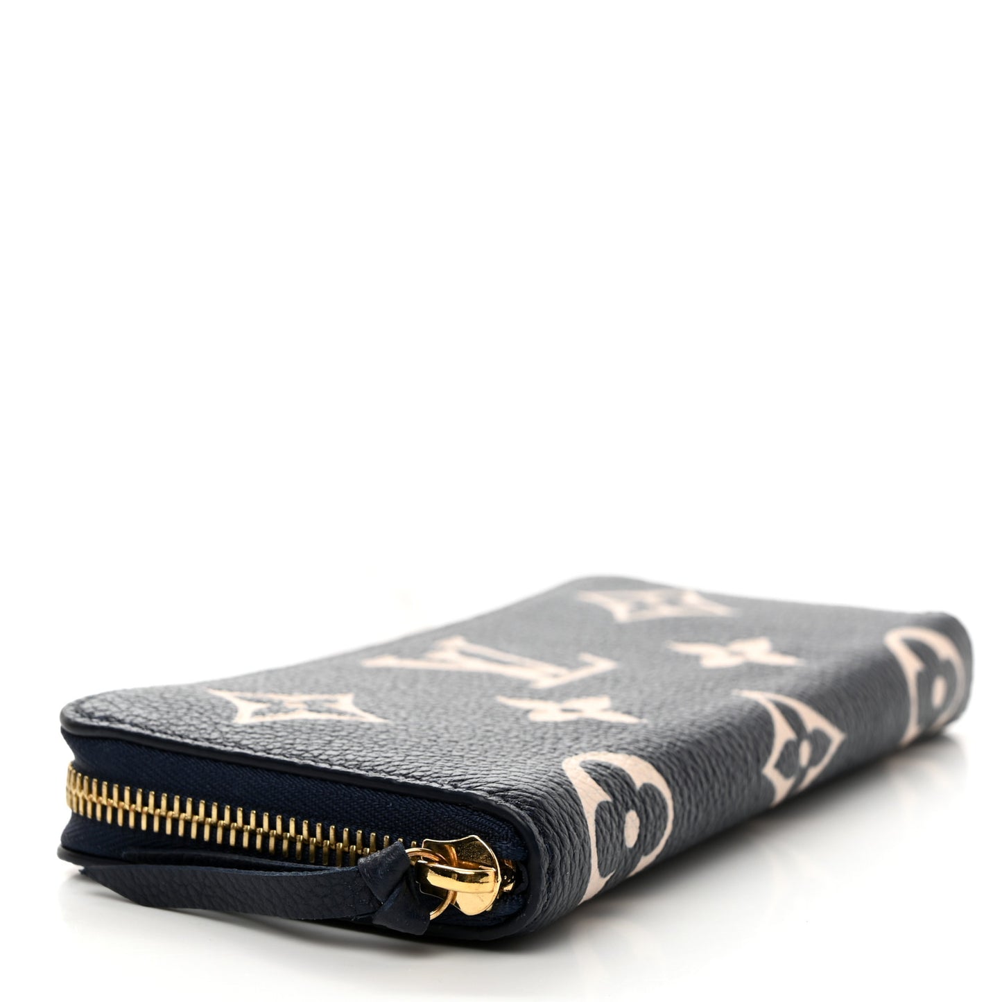 LOUIS VUITTON Empreinte Monogram Giant Clemence Wallet Dark Blue