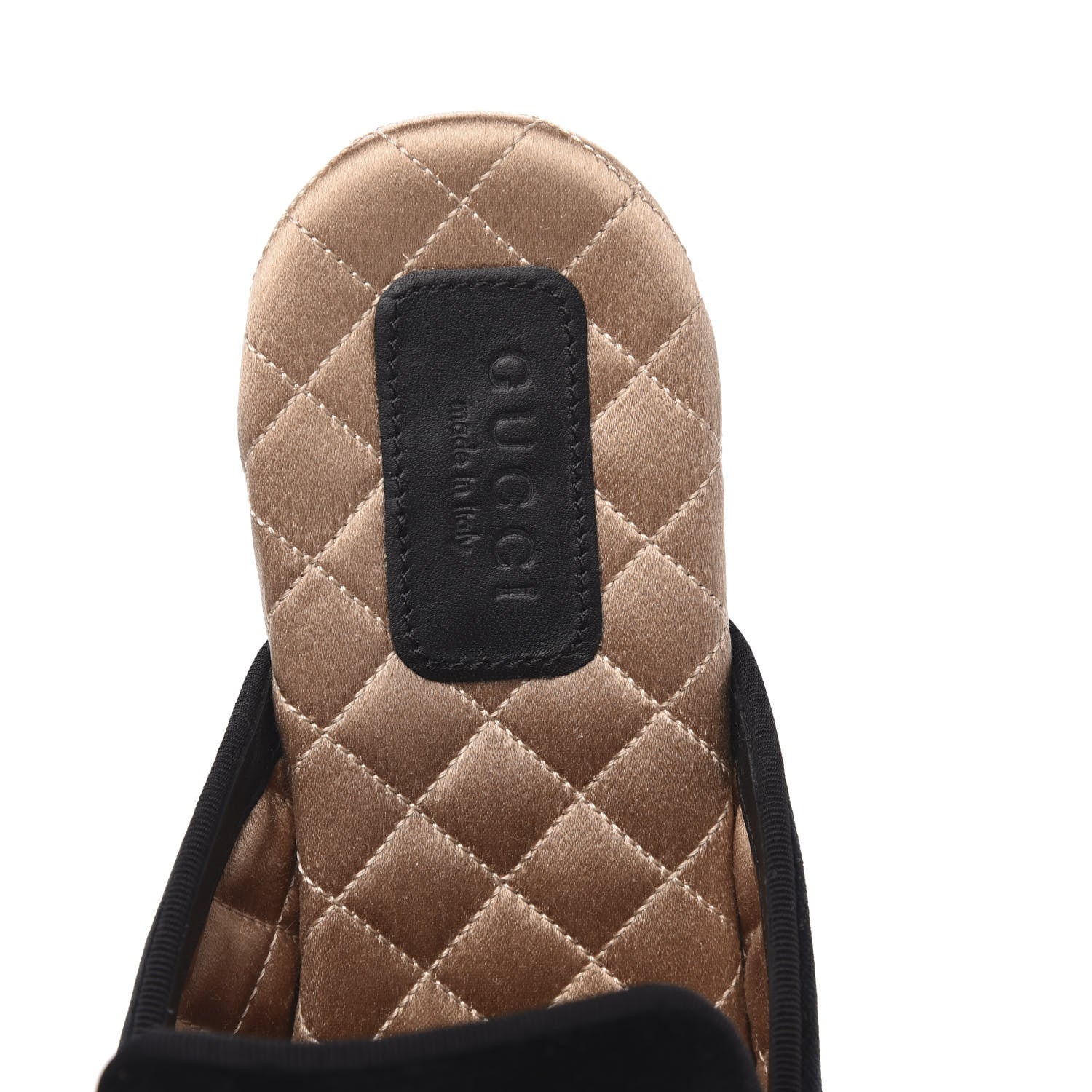 Gucci Velvet Embellished Evening Slipper 38 Black 7 of 9