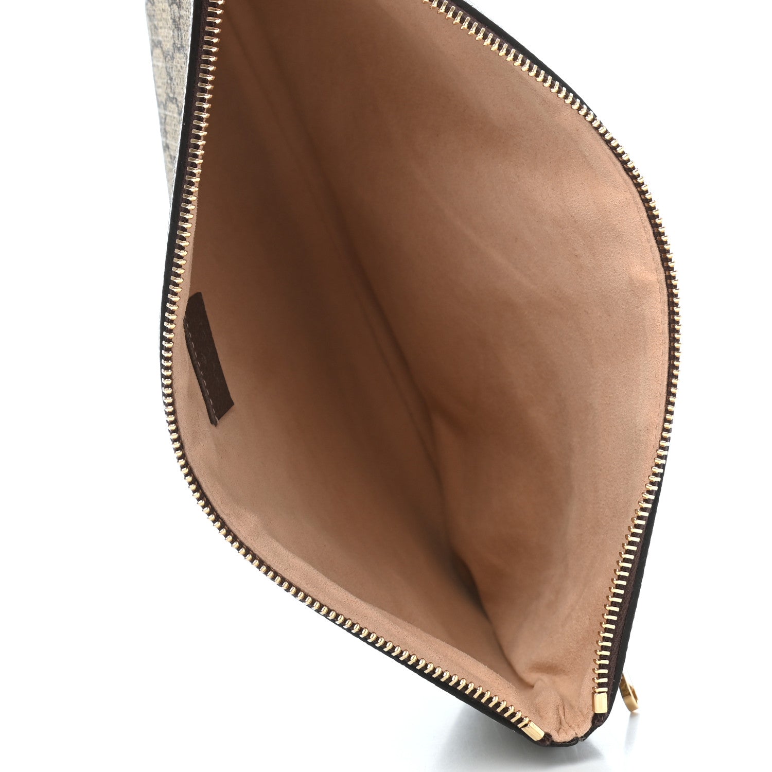 Gucci GG Supreme Monogram Large Ophidia Pouch Clutch Brown 5 of 7