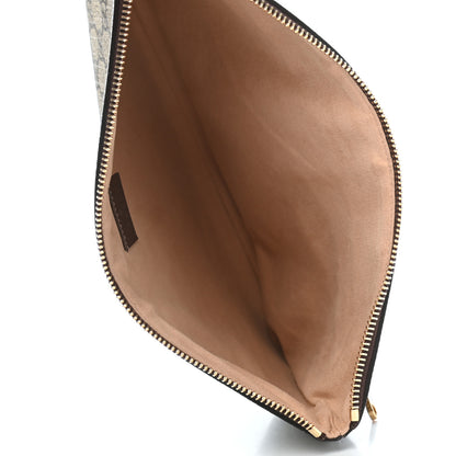Gucci GG Supreme Monogram Large Ophidia Pouch Clutch Brown 5 of 7