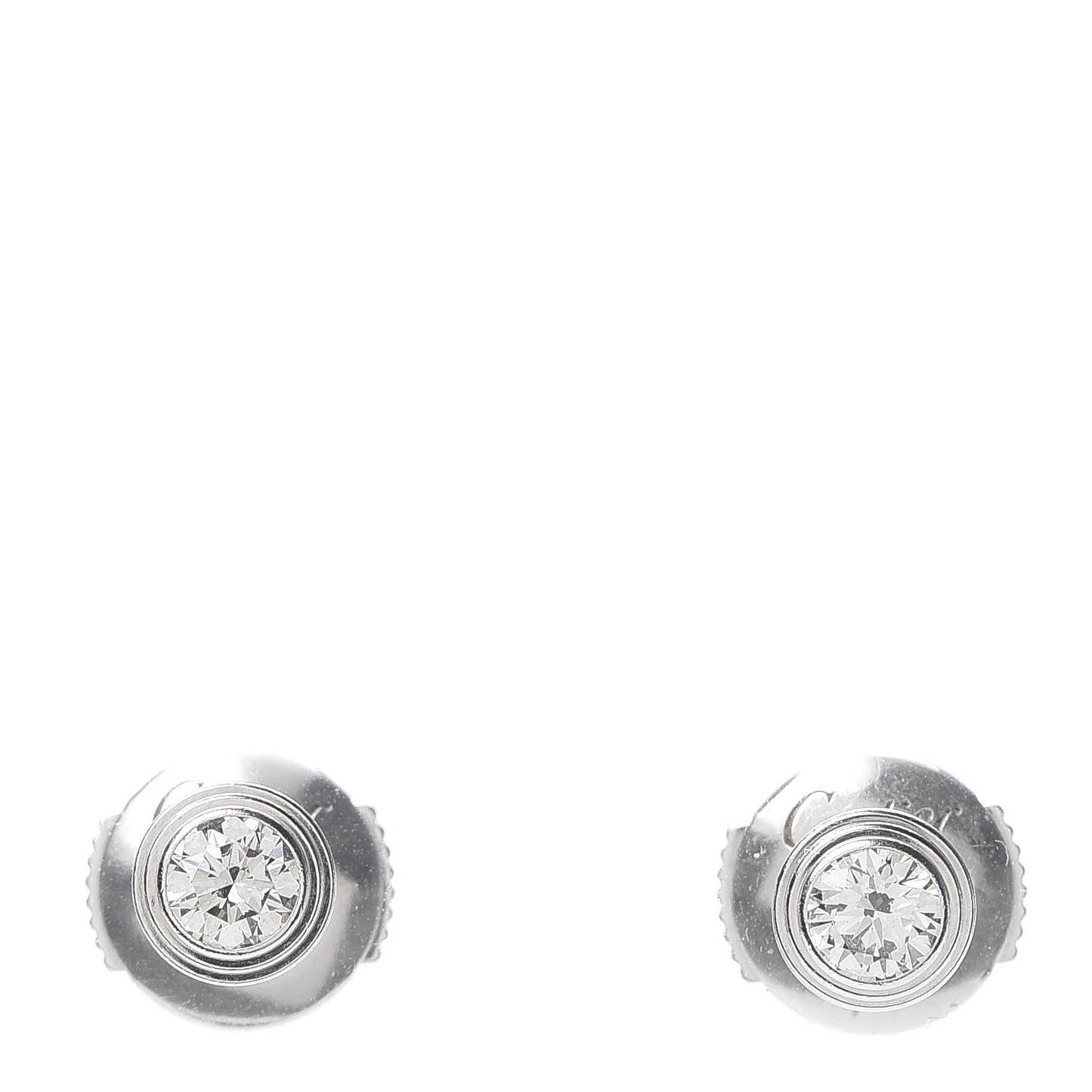 18K White Gold Diamond MM D'Amour Earrings
