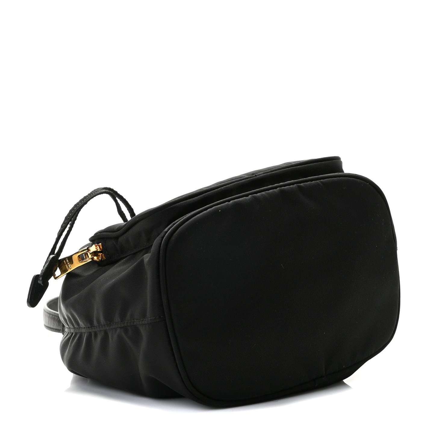 Re-Nylon Duet Drawstring Shoulder Bag Black