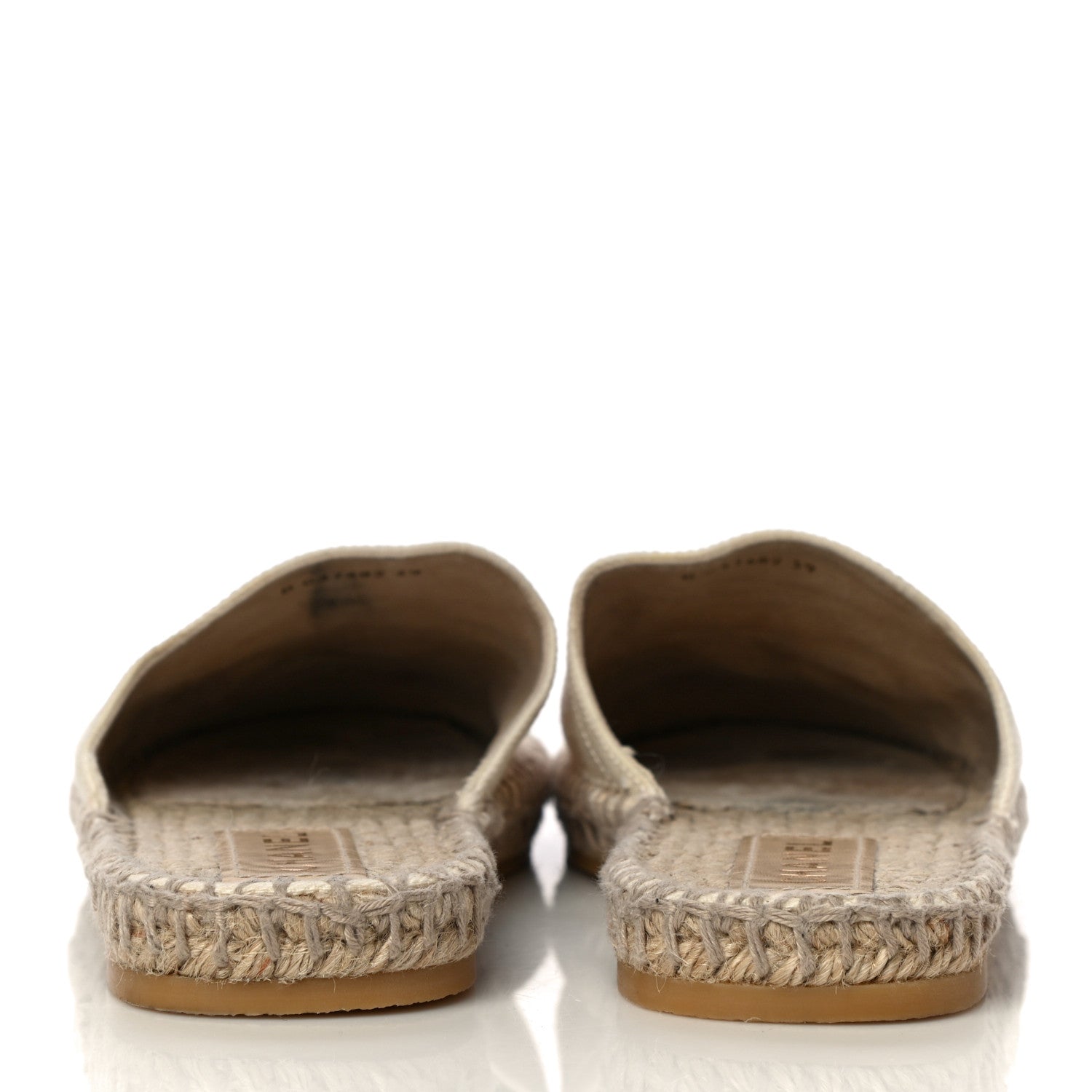 Chanel Denim CC Espadrille Mules 39 White Black 5 of 15