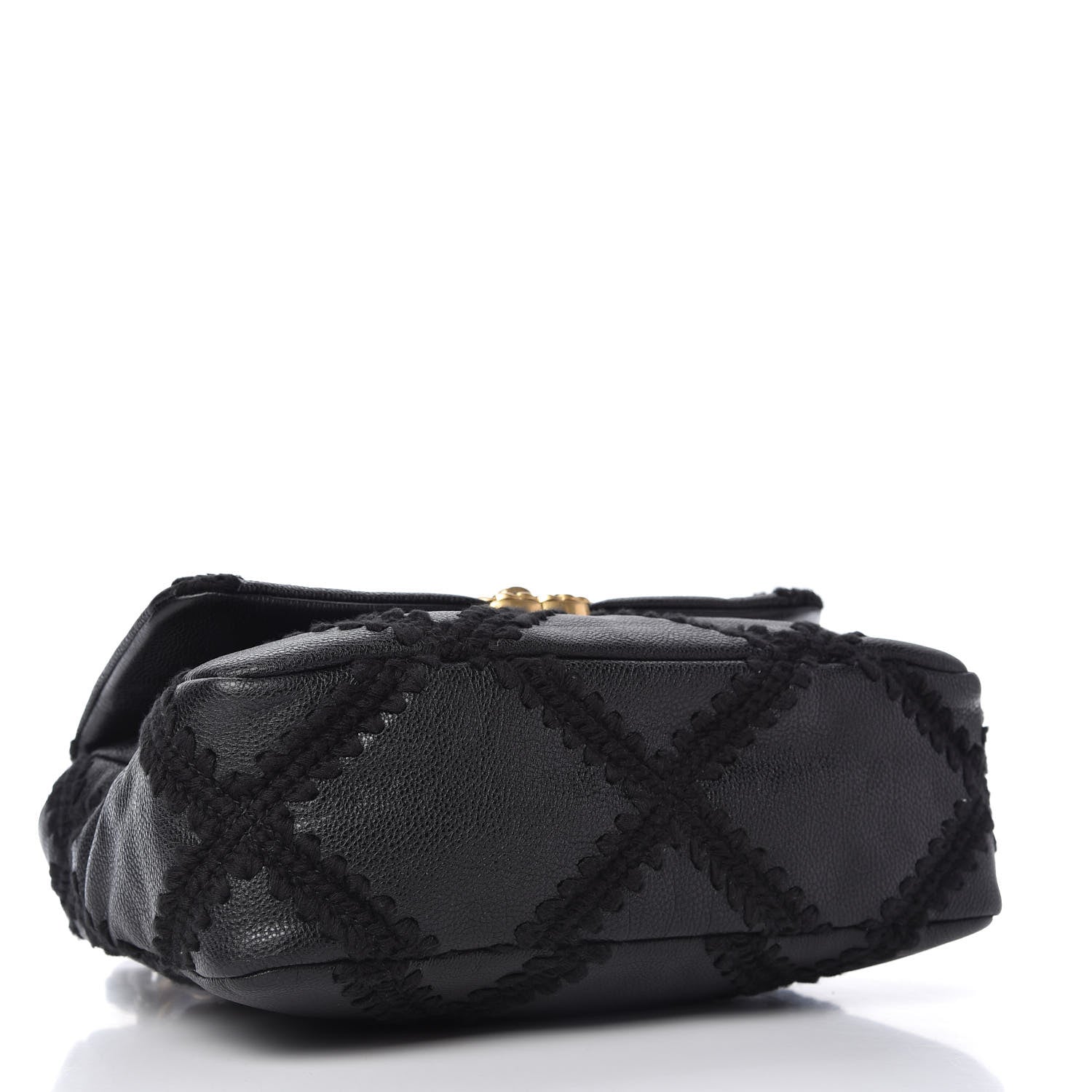 Chanel Calfskin Crochet Medium Chanel 19 Flap Black 4 of 11