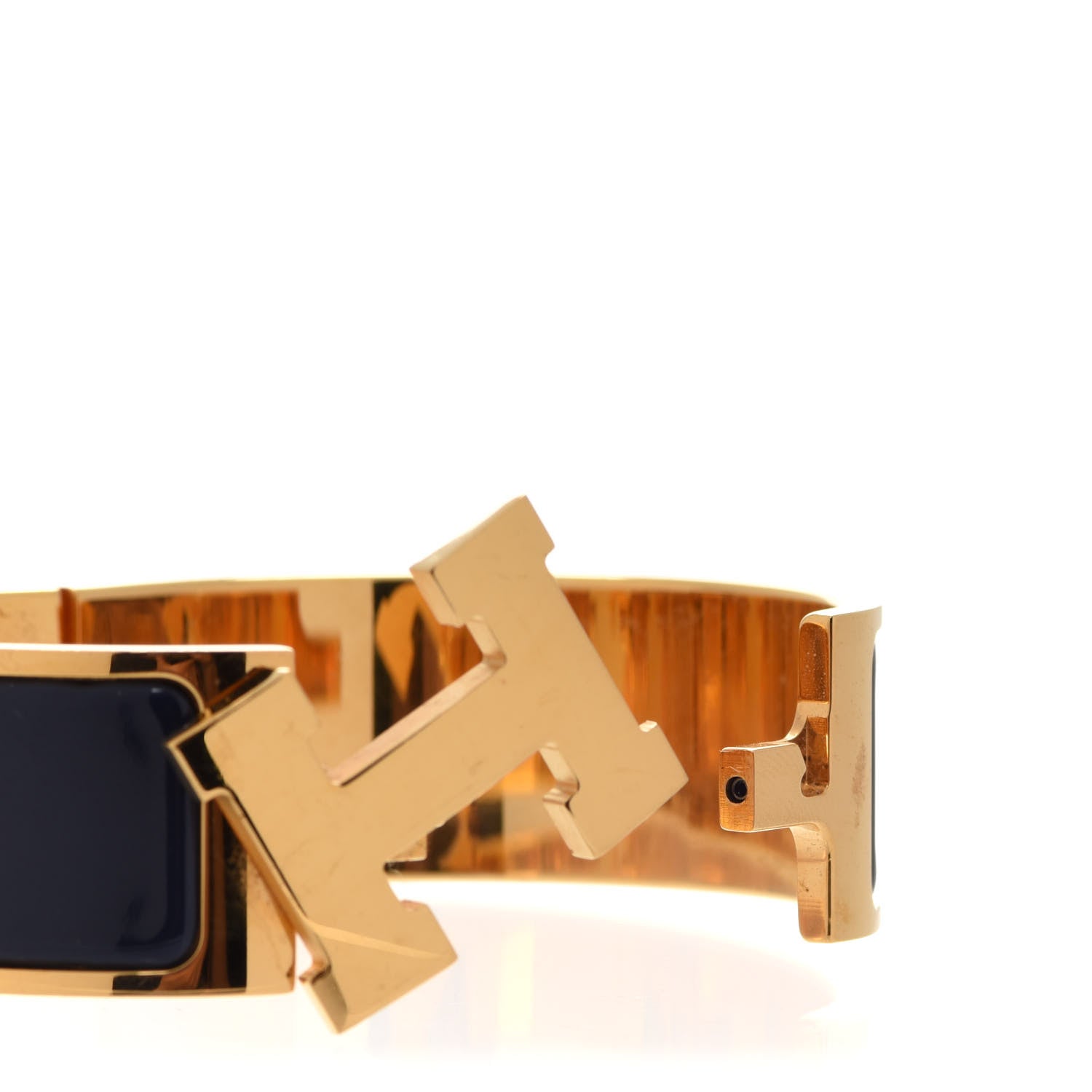 Hermes Enamel Wide Clic Clac H Bracelet PM Bleu Indigo 5 of 8