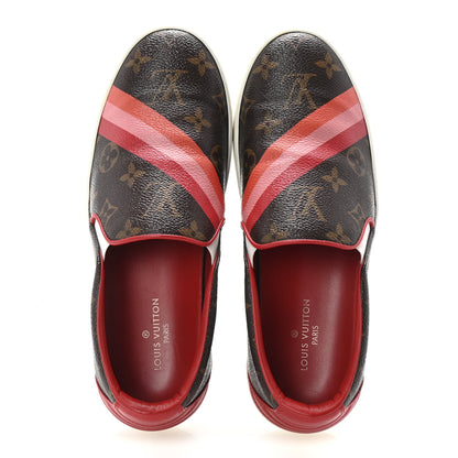 Louis Vuitton Monogram Frontrow Slip On Sneakers 37 Rouge 2 of 10