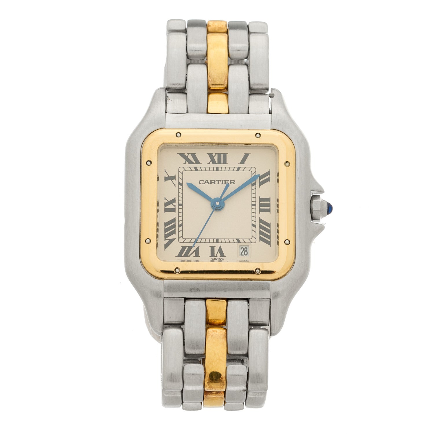 Cartier Stainless Steel 18K Yellow Gold 27mm Panthere Quartz Watch 1 of 4