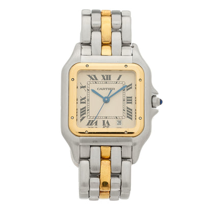Cartier Stainless Steel 18K Yellow Gold 27mm Panthere Quartz Watch 1 of 4