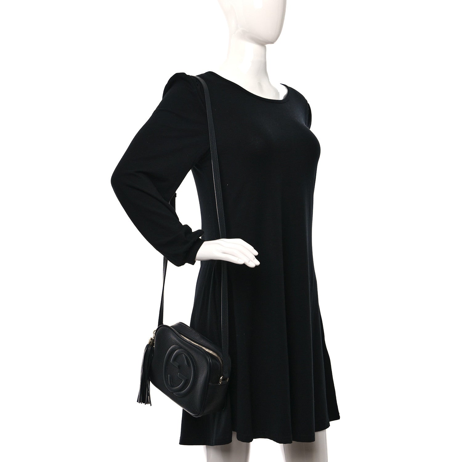 Gucci Pebbled Calfskin Small Soho Disco Bag Black 2 of 9