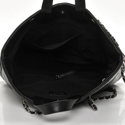 Chanel Caviar Quilted Large CC Tote Black 6 of 8