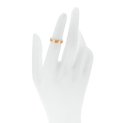 Cartier 18K Yellow Gold 3.5mm Brushed Finish LOVE Wedding Band Ring 48 4.5 2 of 4
