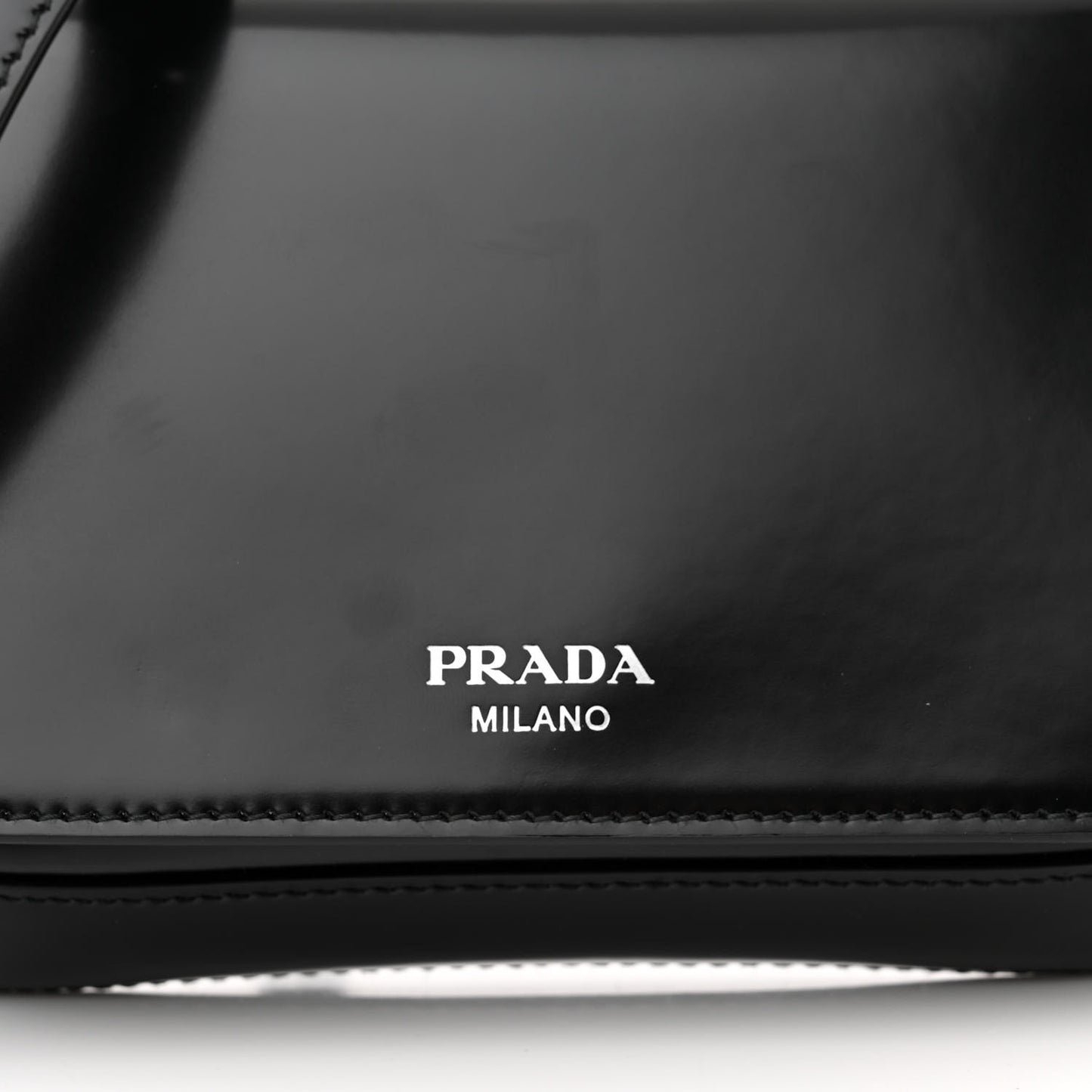 Spazzolato Mini Flap Bag With Strap Black