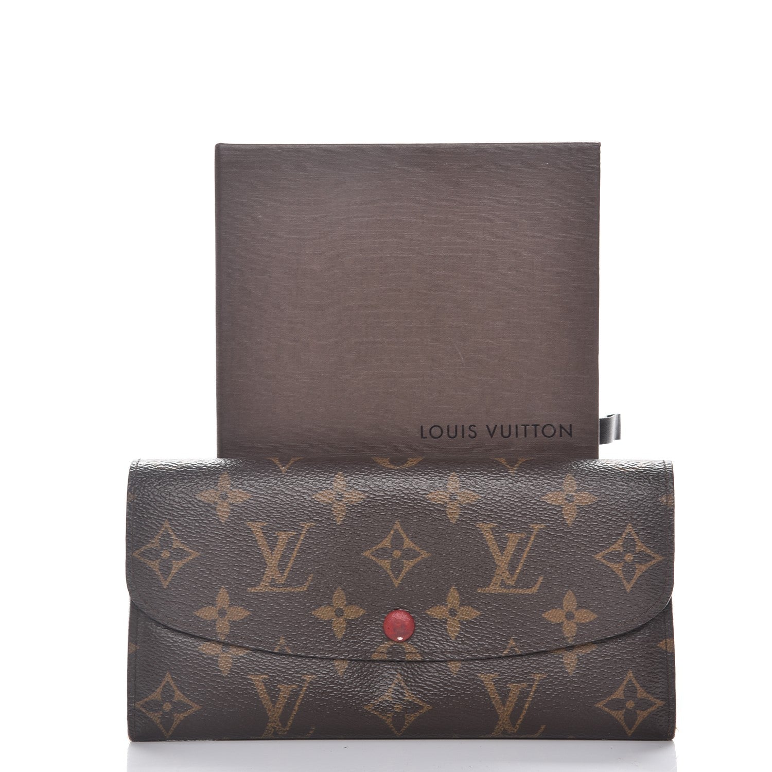 Louis Vuitton Monogram Emilie Wallet Red 10 of 10