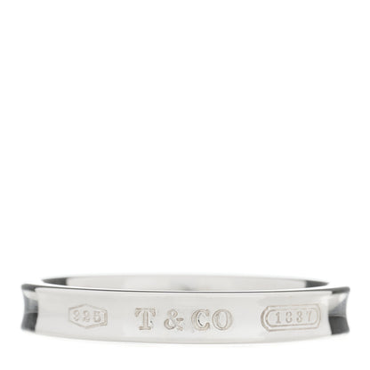 Tiffany Sterling Silver Narrow 1837 Band Ring 67 12 1 of 4