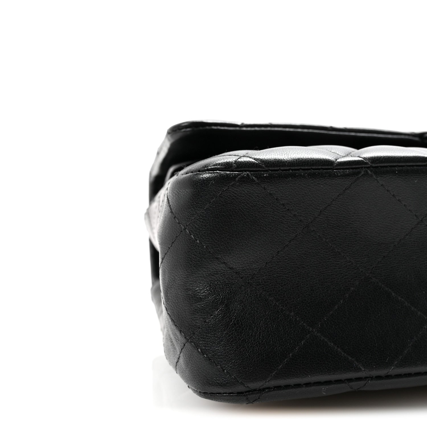 Chanel Lambskin Quilted Medium Double Flap Black 9 of 10
