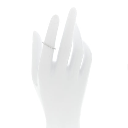 Van Cleef & Arpels 18K White Gold Diamond 1.25mm Felicite Wedding Band Ring 50 5.25 2 of 4