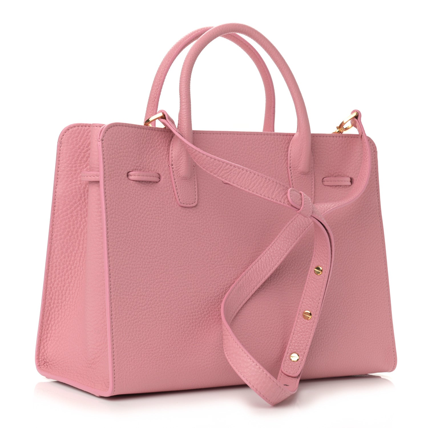 Mansur Gavriel Tumbled Calfskin Sun Bag Peony 3 of 12