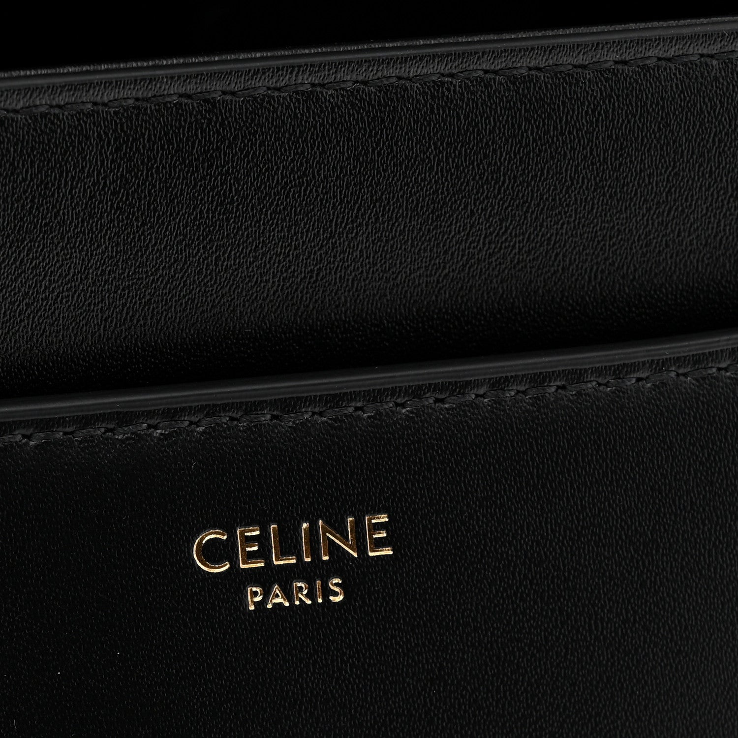 Celine Satinated Calfskin Small 16 Top Handle Bag Black 6 of 10