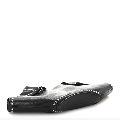 Alexander McQueen Calfskin Studded De Manta Clutch Black 4 of 7
