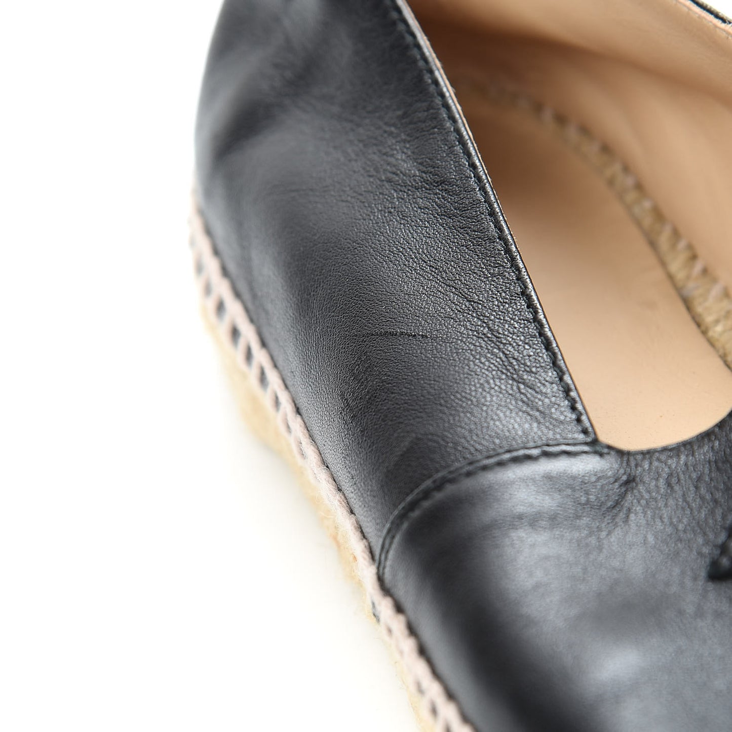 Lambskin CC Espadrilles 39 Black