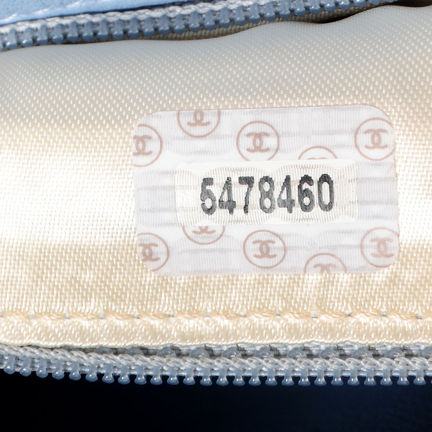 Lambskin Camellia Mini Flap Light Blue