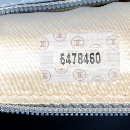Chanel Lambskin Camellia Mini Flap Light Blue 5 of 8