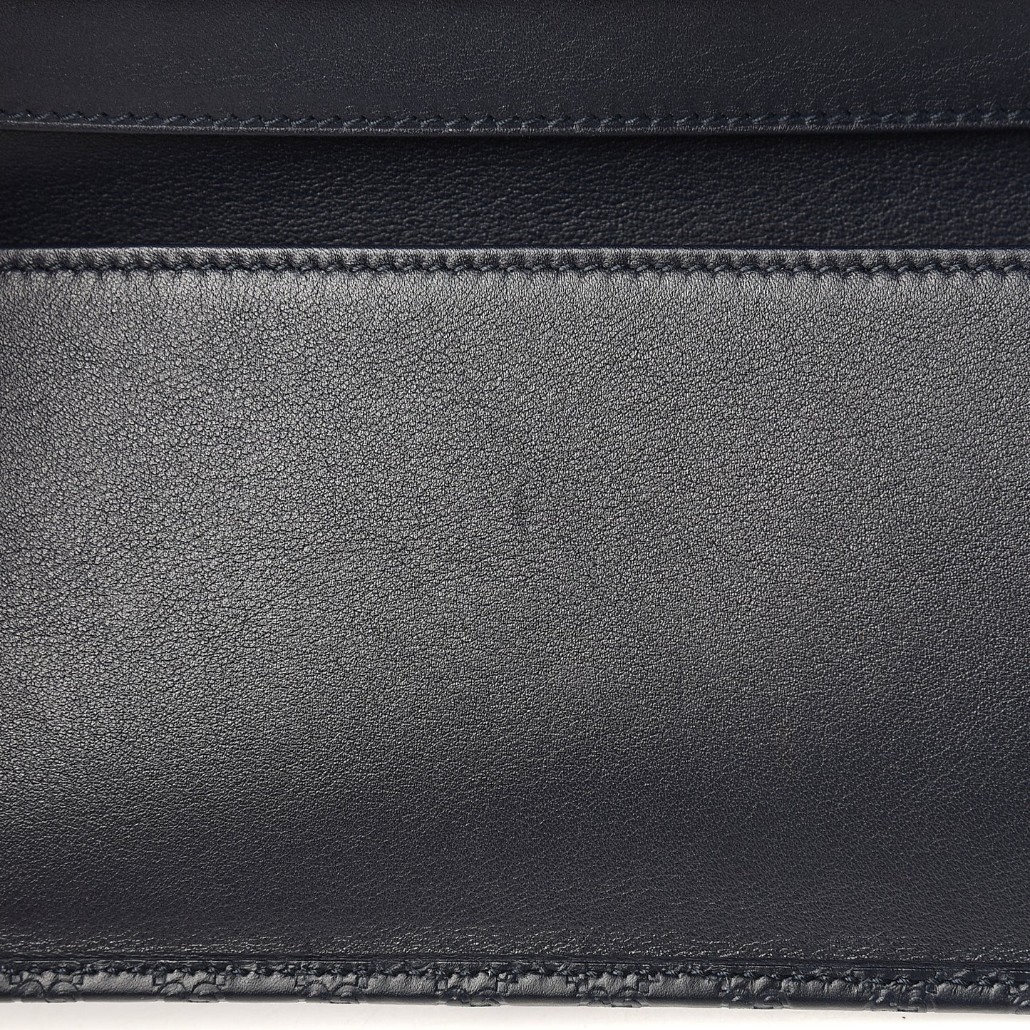 Microguccissima Continental Flap Wallet Navy