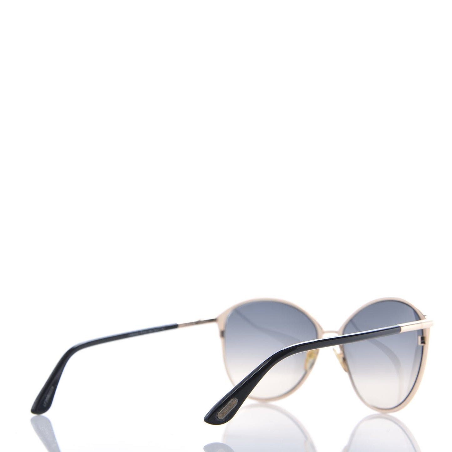 Acetate Penelope Vintage Round Sunglasses TF320 Black