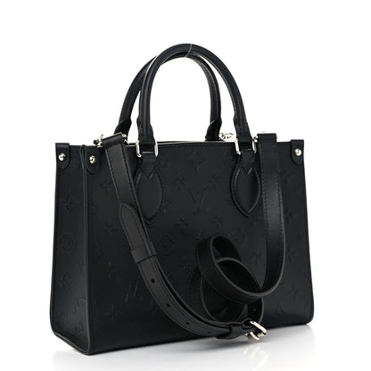 Louis Vuitton Calfskin Monogram Bold Onthego PM Black 3 of 12